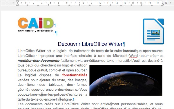 LibreOffice – Texte – Échanges
